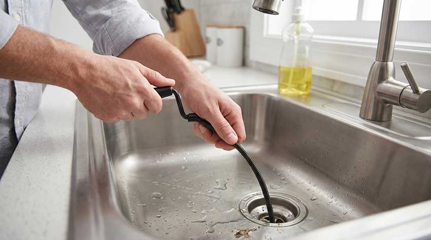 clogged-sink-drain cleaning

