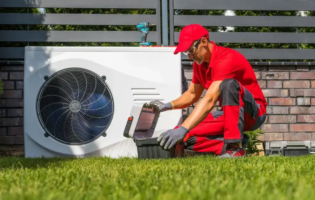 Professional technician working in hvac unit, HVAC Columbia SC