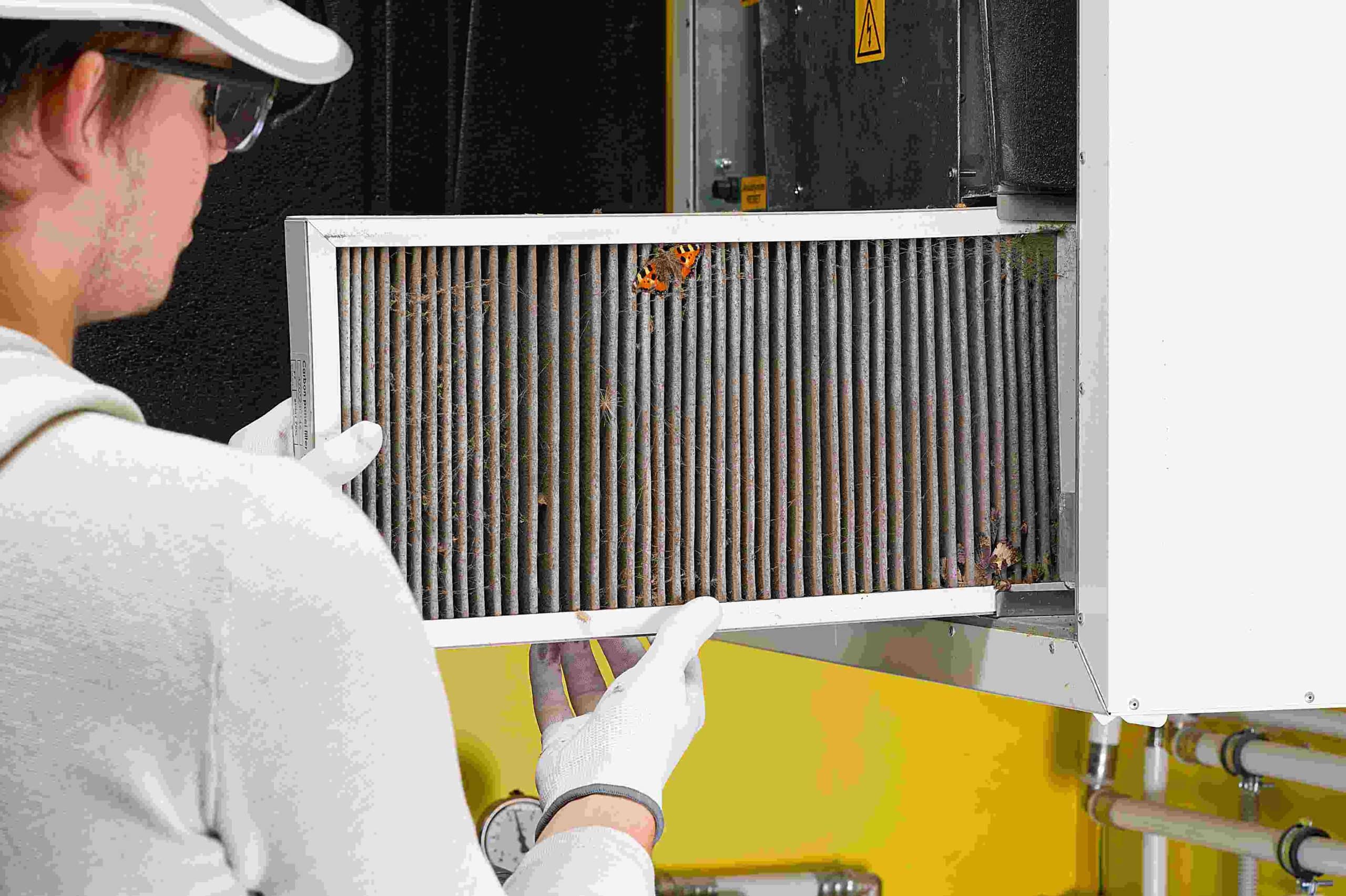 replacing filter in the central ventilation system scaled 1