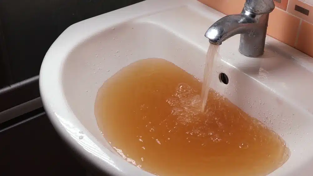 rusty water faucet