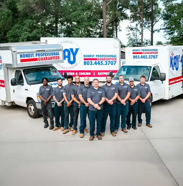 Kay Plumbing,, Heating & Cooling  Team ready for 24/7 emergency HVAC and Plumbing Services