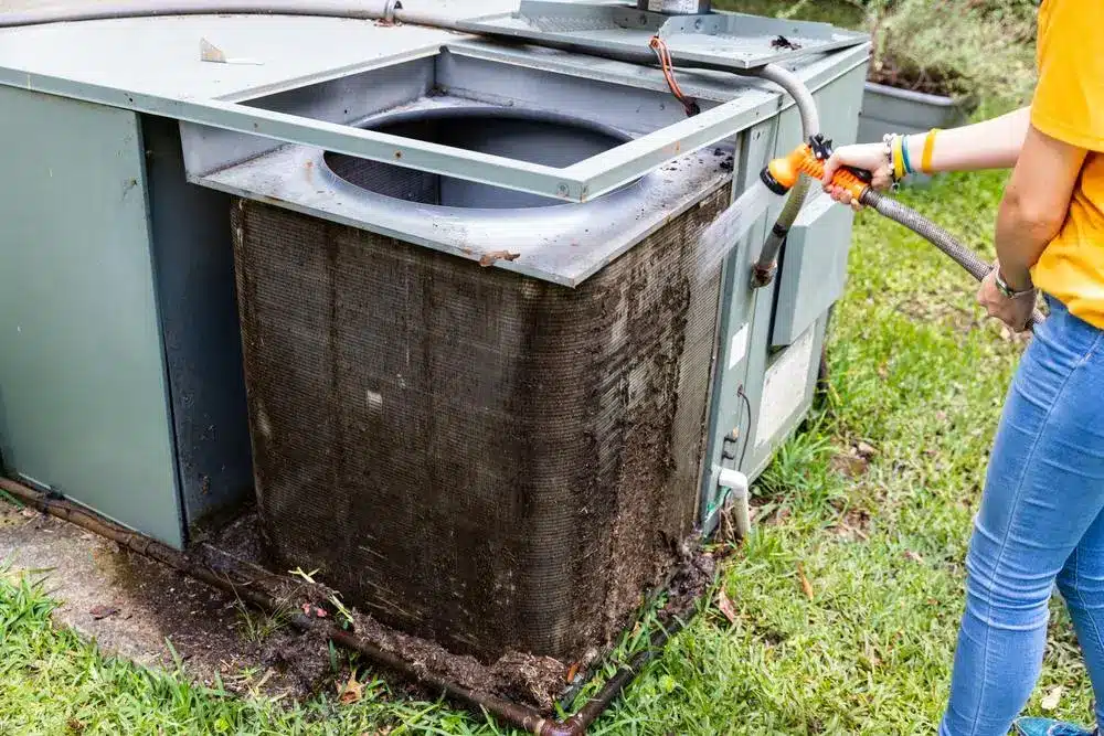 washing coil condenser